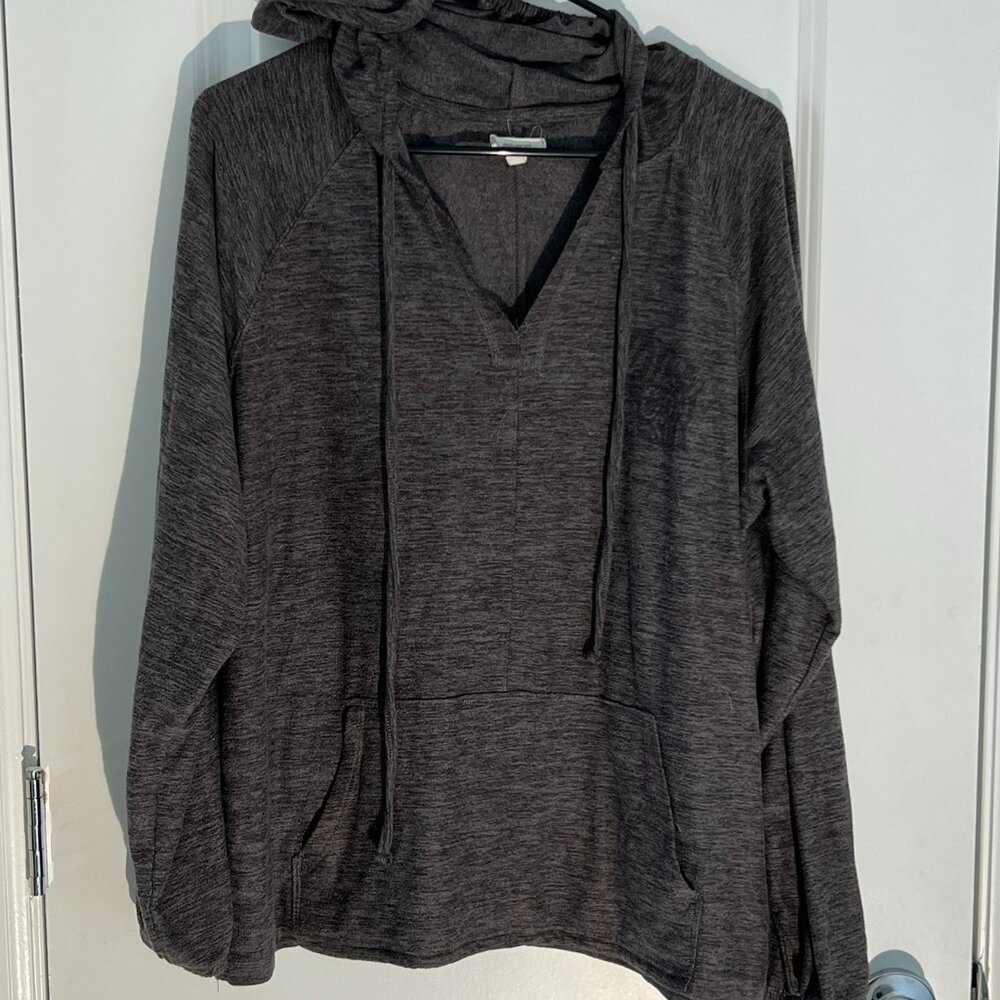 Maurices V-Neck Wisconsin Hooded Sweatshirt